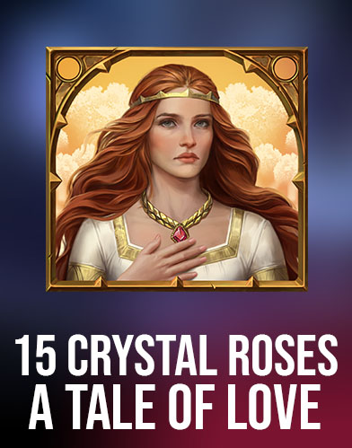 15 Crystal Roses A Tale of Love