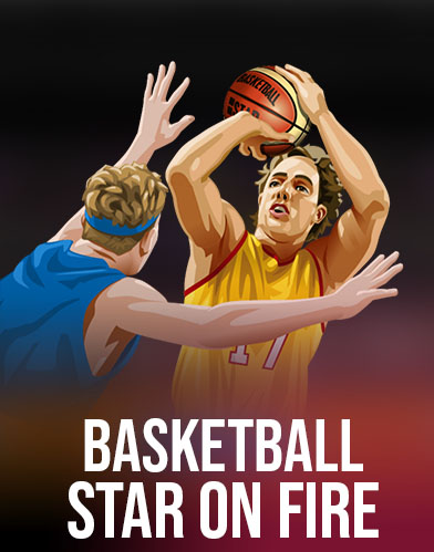 Basketball Star on Fire