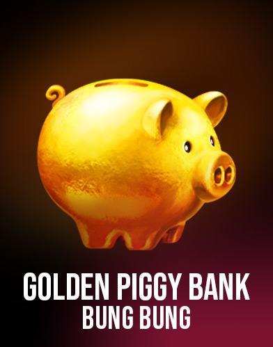 Golden Piggy Bank Bling Bling